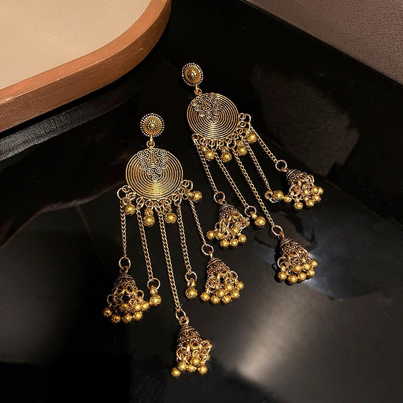 Water Drop Tassel Ethnic Style Chinese Earrings