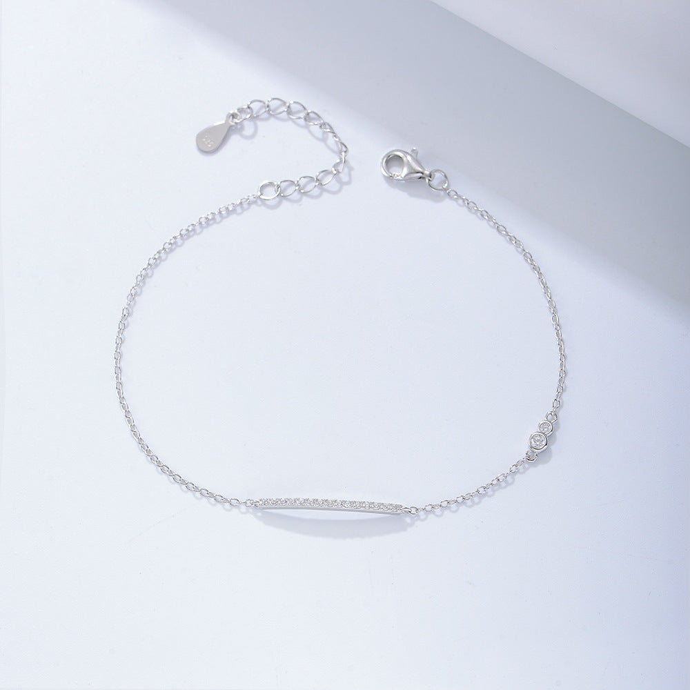 Women's Sterling Sier Design Chain Simple Light Luxury Bracelets