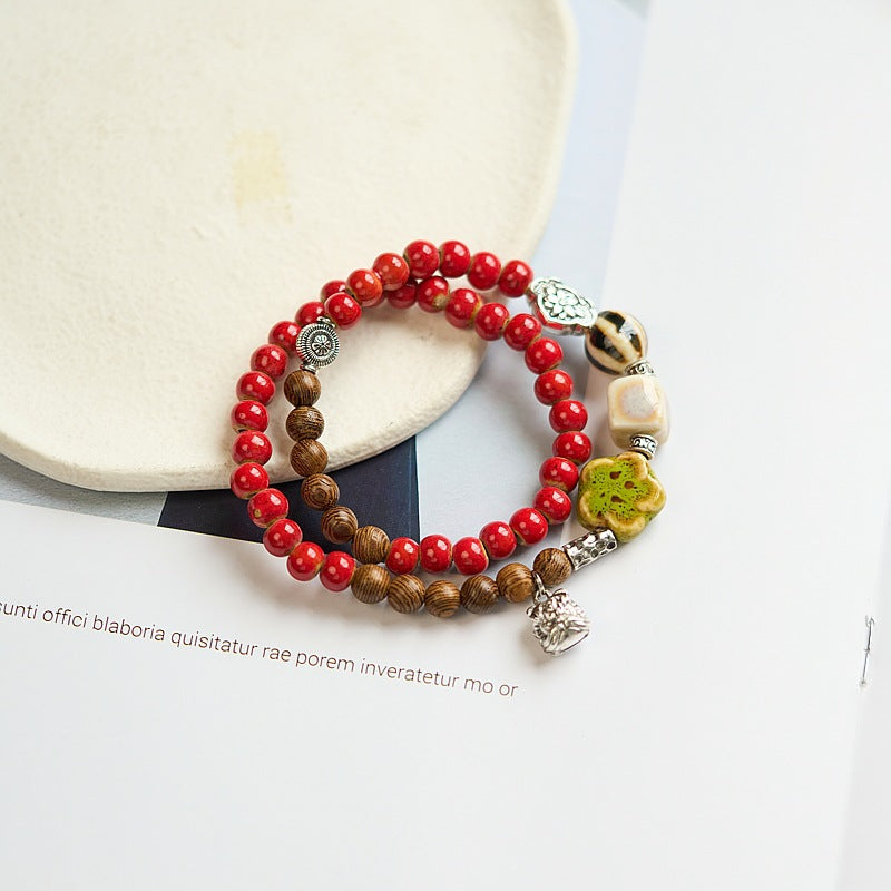 Ceramic Chinese Female Accessories Ethnic Style Bracelets