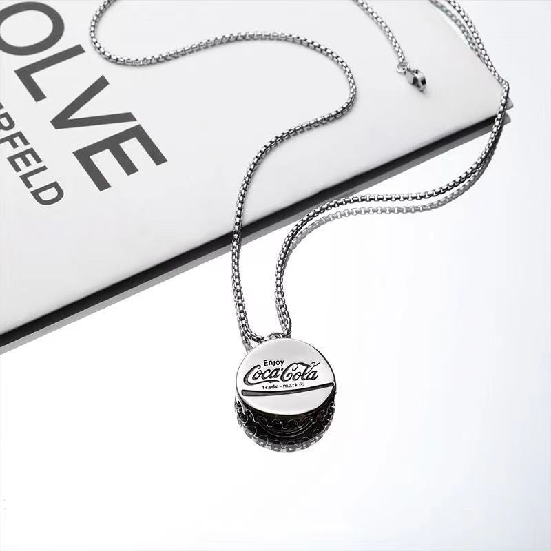 Women's & Men's Style Titanium Steel Versatile Retro Personalized Necklaces