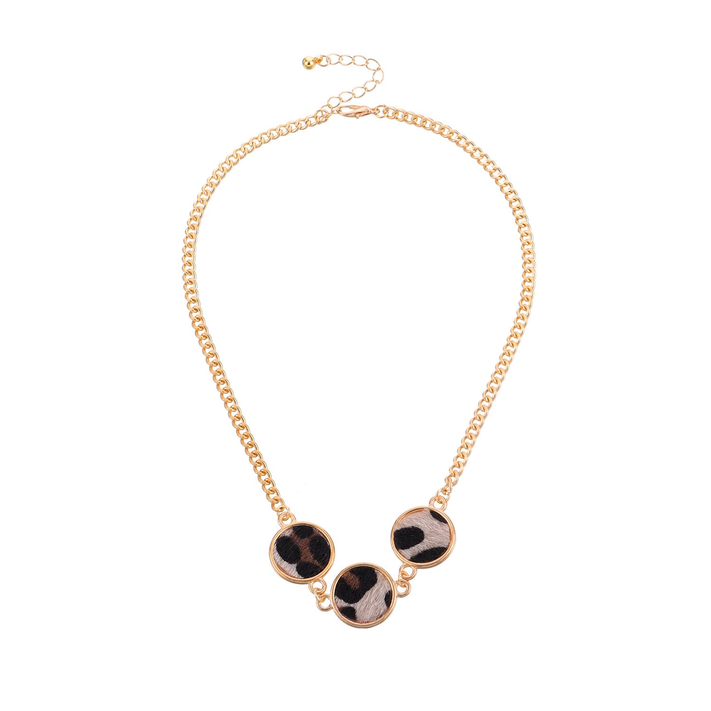 Fashion Leopard Print Wafer Trend Female Necklaces