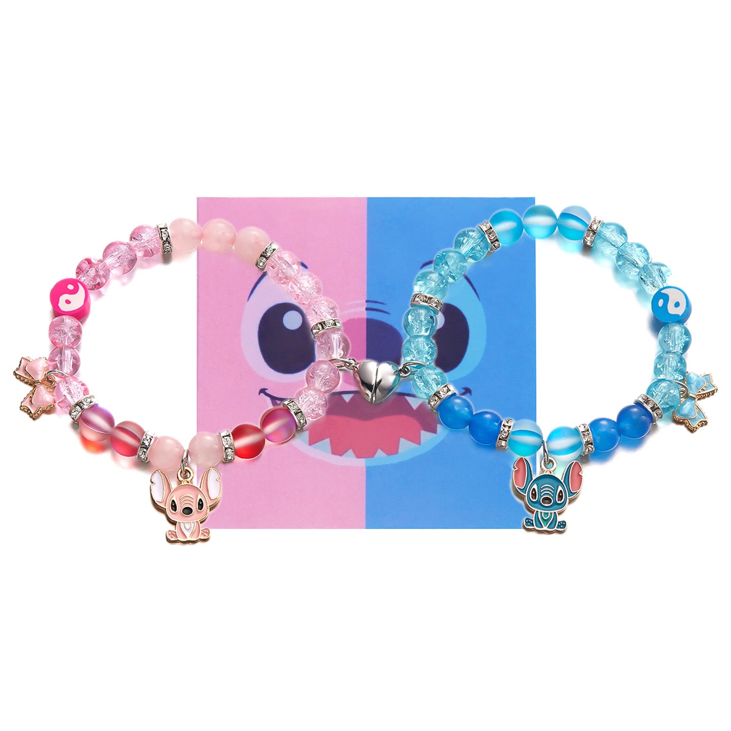 Fashion Stitch Creative Love Heart Magnetic Bracelets