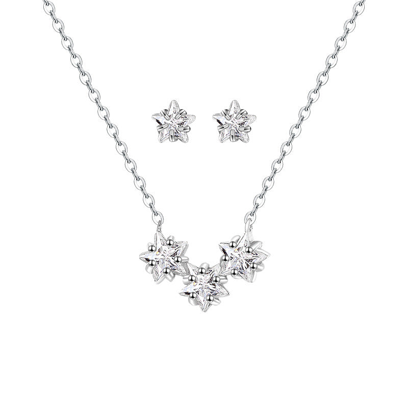 Women's Sterling Sier Star Light Luxury Minority Necklaces