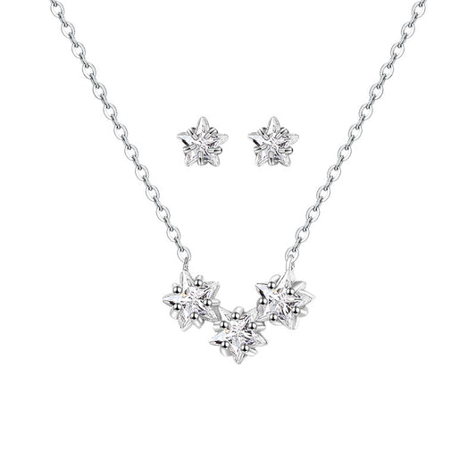 Women's Sterling Sier Star Light Luxury Minority Necklaces