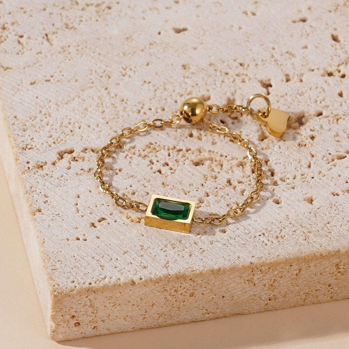 Chain Retro Advanced Light Luxury Index Rings