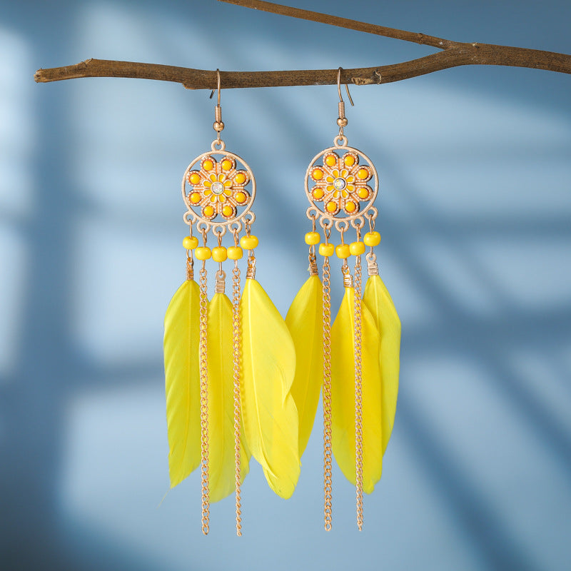 Color Fresh Literature Art Feather Your Earrings