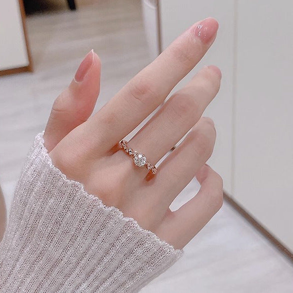 Unique Male Female Niche Sier Plated Rings