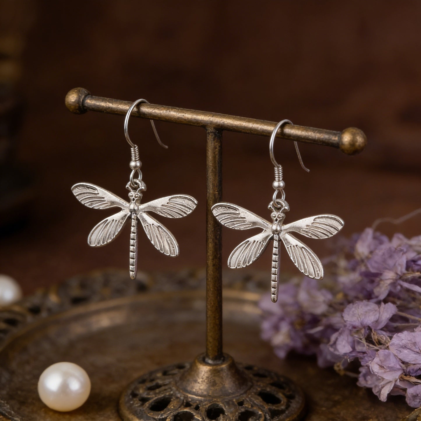 Women's Three-dimensional Dragonfly Mori Style Niche Gentle Temperament Rings