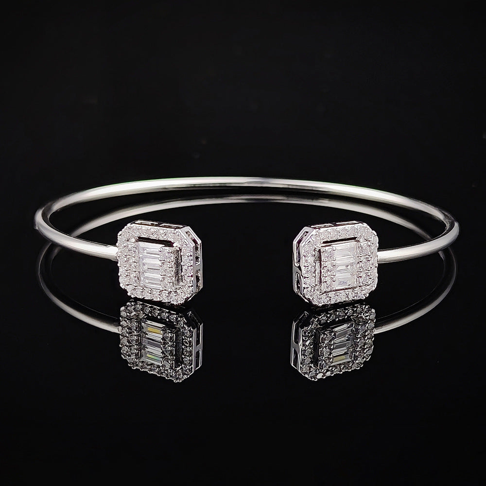 Irregular Opening Adjustable Personality Light Luxury Design Bracelet