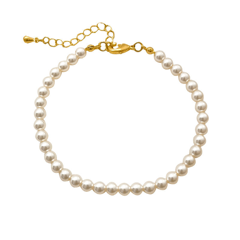 Style Classic Hepburn Imitation Highlight Perfect Circle Pearl Bracelets