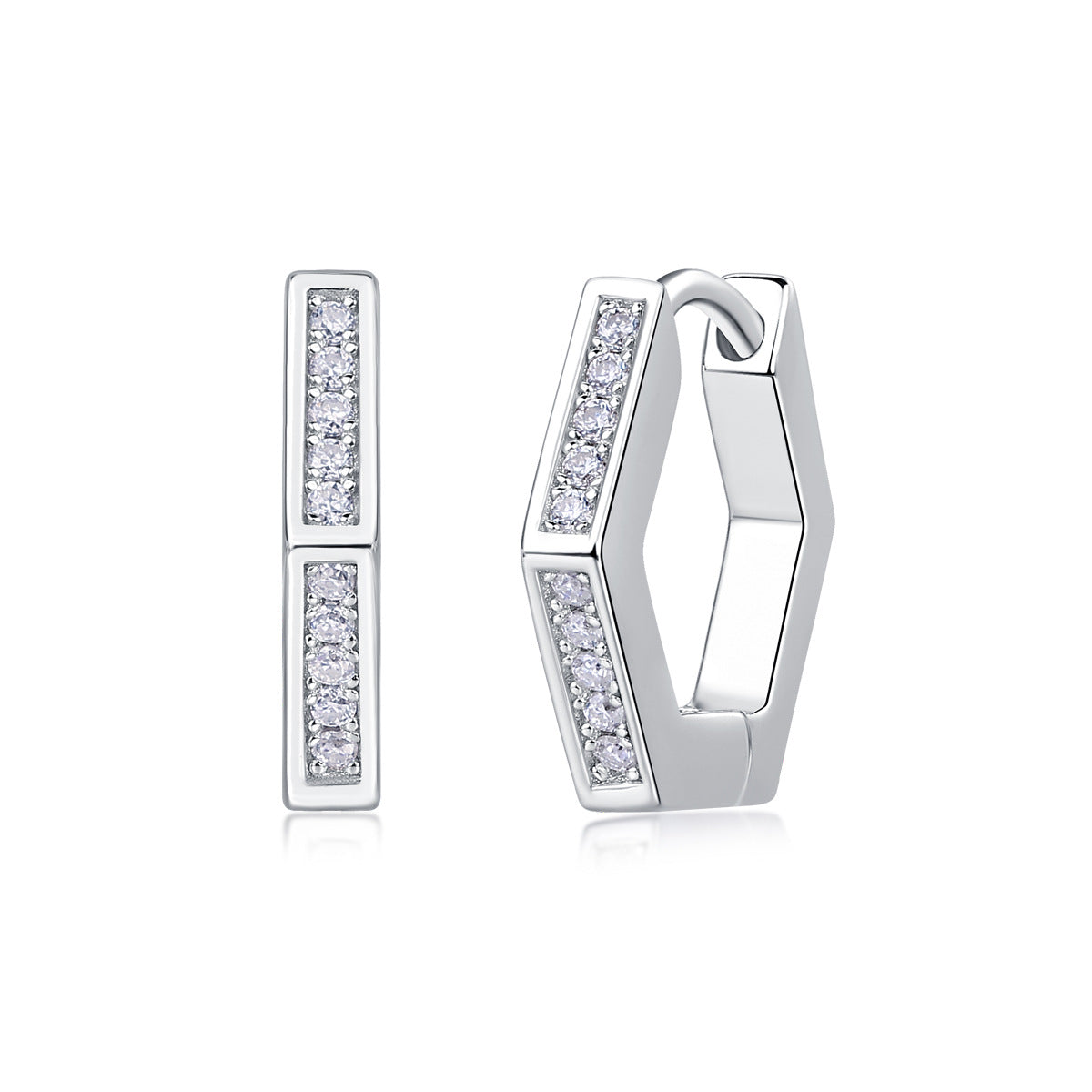 Sier Mood Moissanite Ear Live Broadcast Earrings