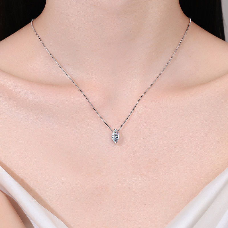 Women's Water Drop Simple Temperament Clavicle Chain Daily Necklaces