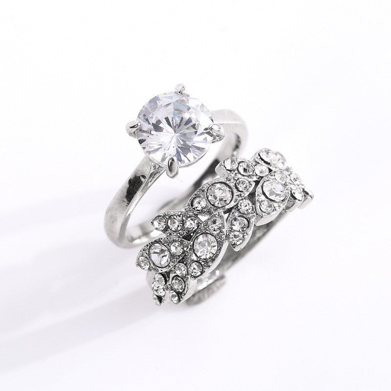 Women's Versatile Ornament Couple Set Engagement Rings