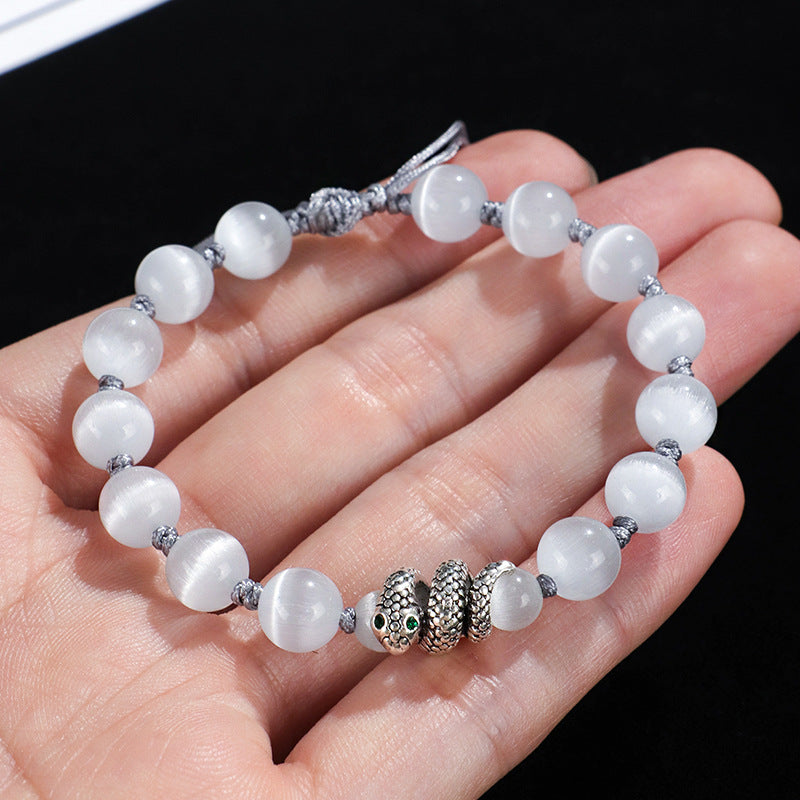 Black Agate Beaded Blessing Couple Female Bracelets