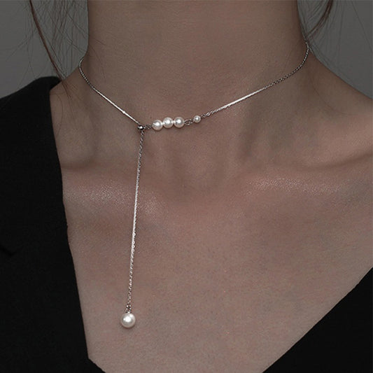 Women's Light Luxury Minority Design Pull-out Clavicle Necklaces