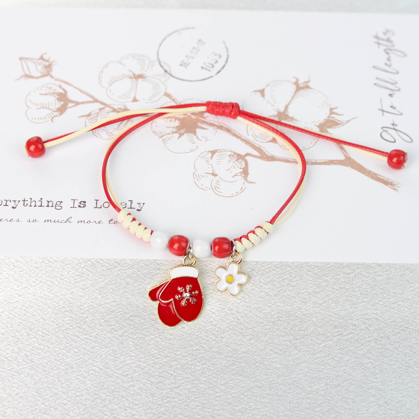 Glamorous Fashion Christmas Woven Santa Claus Bracelets