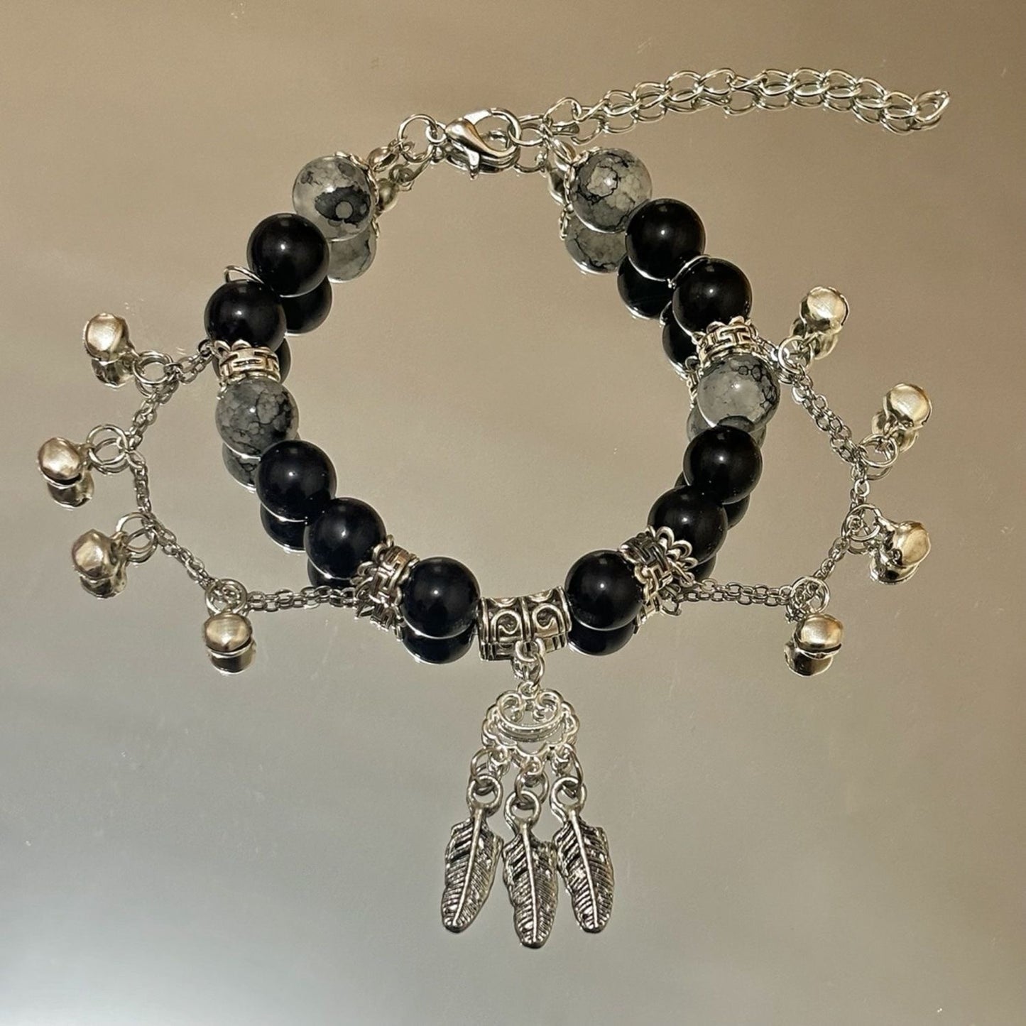 Gradient Hot Flower Beaded Trendy Simple Bracelets
