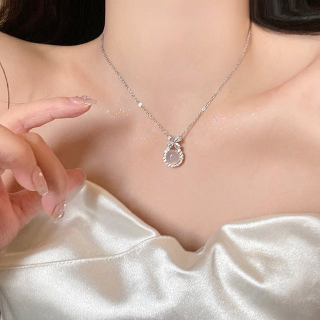 Female Zircon Light Luxury Minority High-grade Necklaces