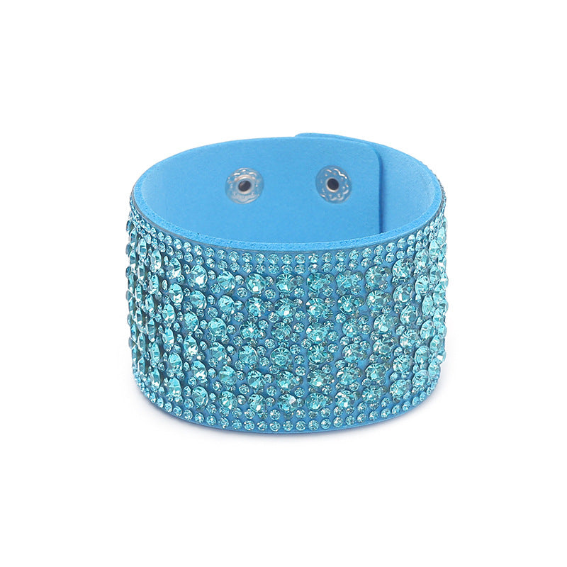 Bohemian Flannelette Snap Button Wide Fashion Bracelets