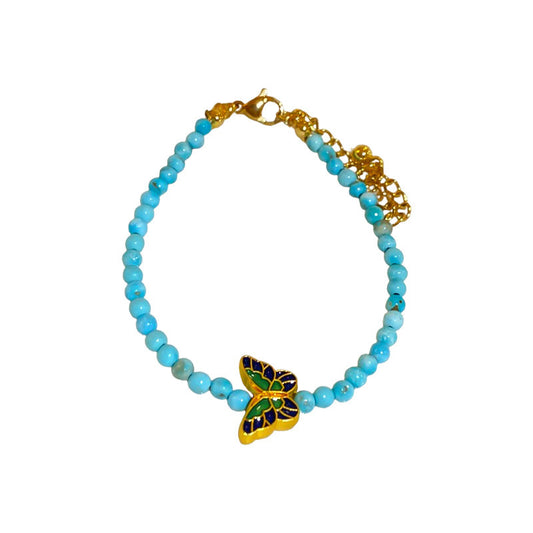 Oil Dripping Butterfly Bohemian Vacation Clavicle Necklaces
