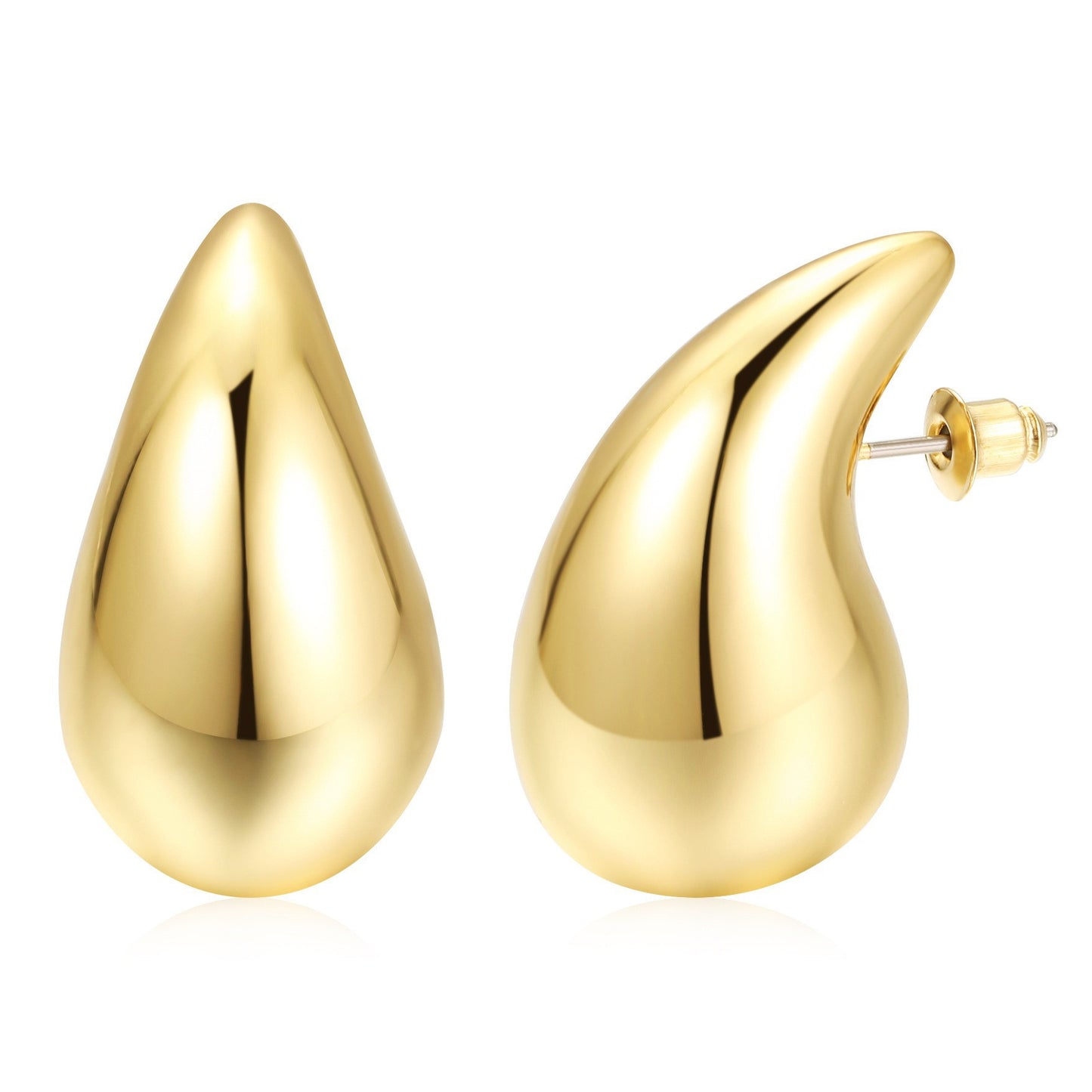 Women's Oversized Water Drop Gold-plated Teardrop Fashion Rings