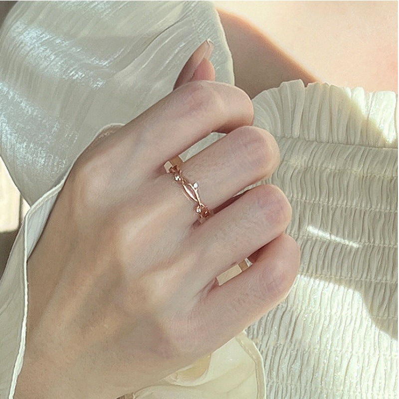 Simple Branch Forefinger Korean Artsy Gift Rings