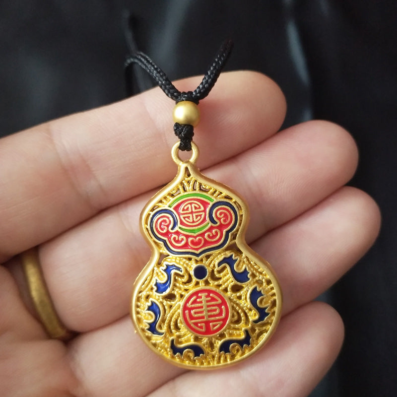 Buckle Prayer Wheel Sweater Chain Ethnic Necklaces