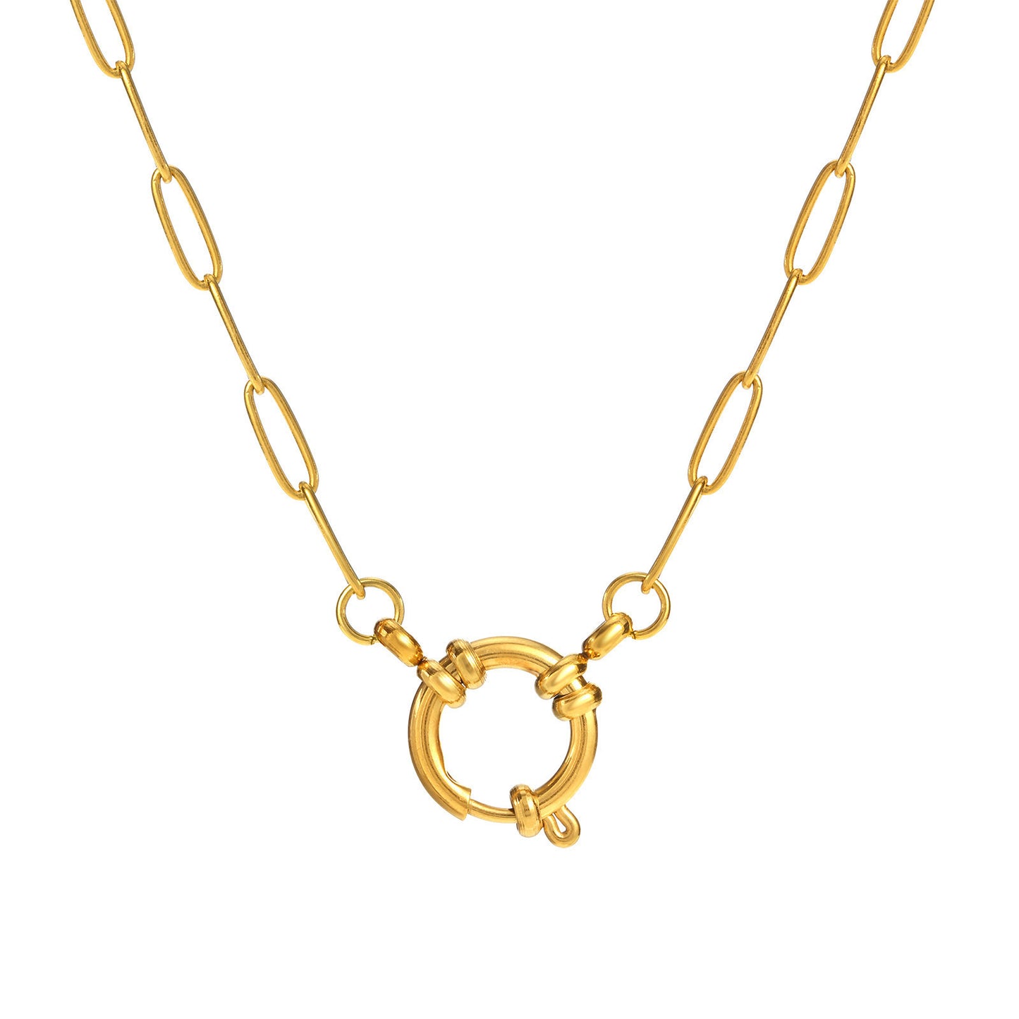 Everyday Fashion Daily Necessities Series Vacuum Electroplating Gold Protection In Necklace