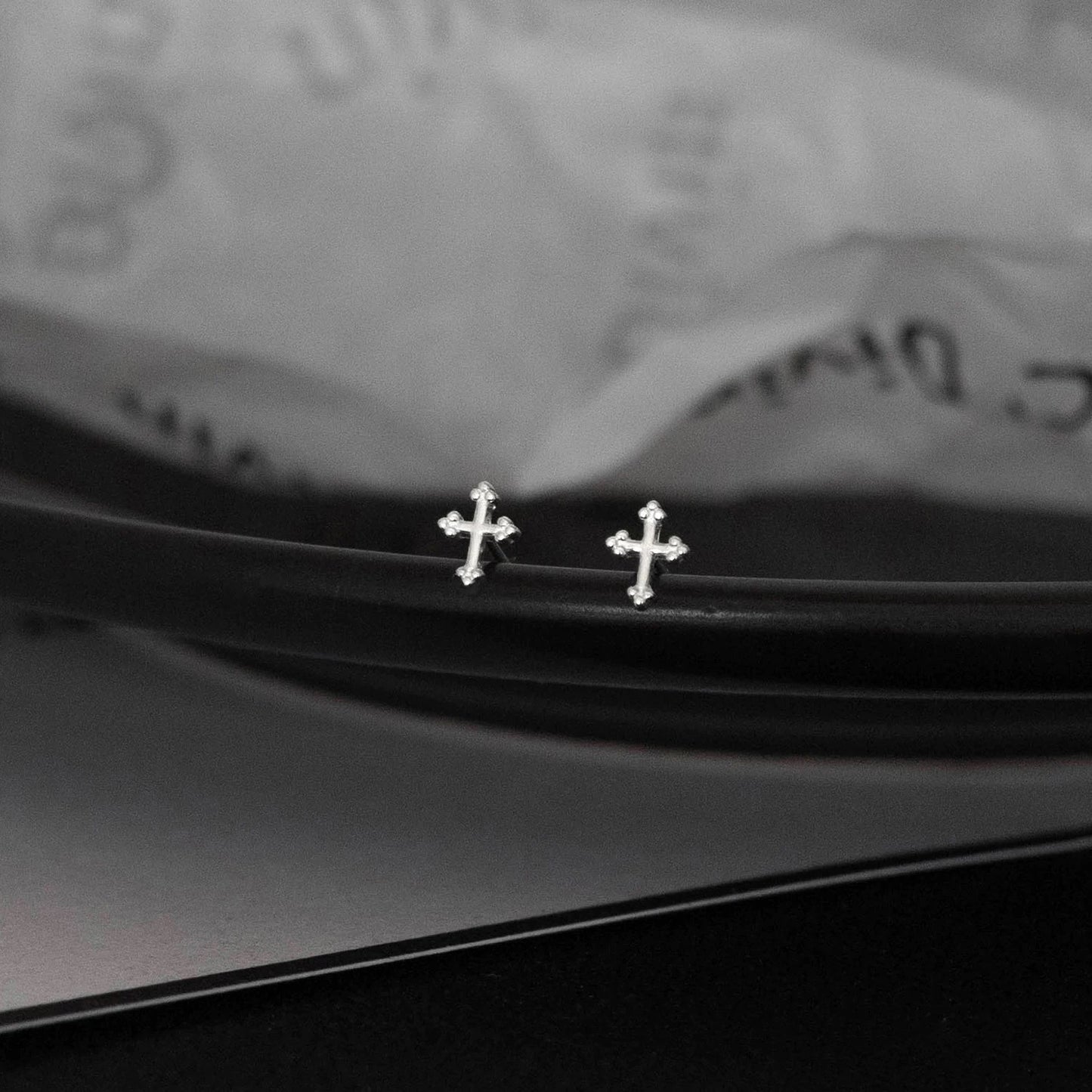 Pure Sier Cross Niche Design Indifference Trend Simple Petite Rings