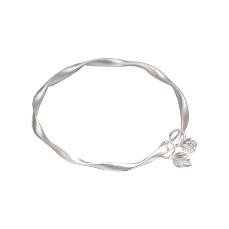 Women's Solid Simple Design Mobius Strip Lotus Seedpod Bracelets
