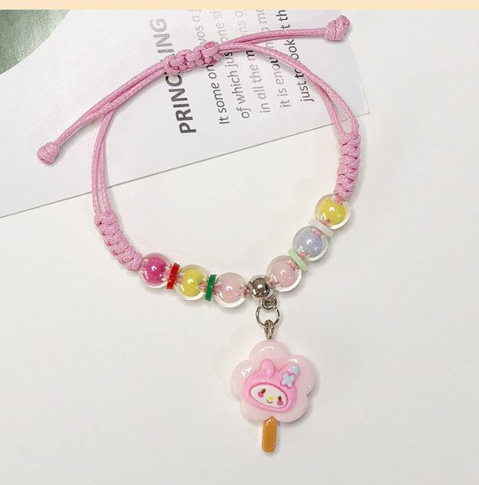 Cartoon Sponge Female Pie Star Couple Braided Bracelets