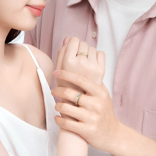 Women's & Men's Pair For Couple Finger One Light Rings