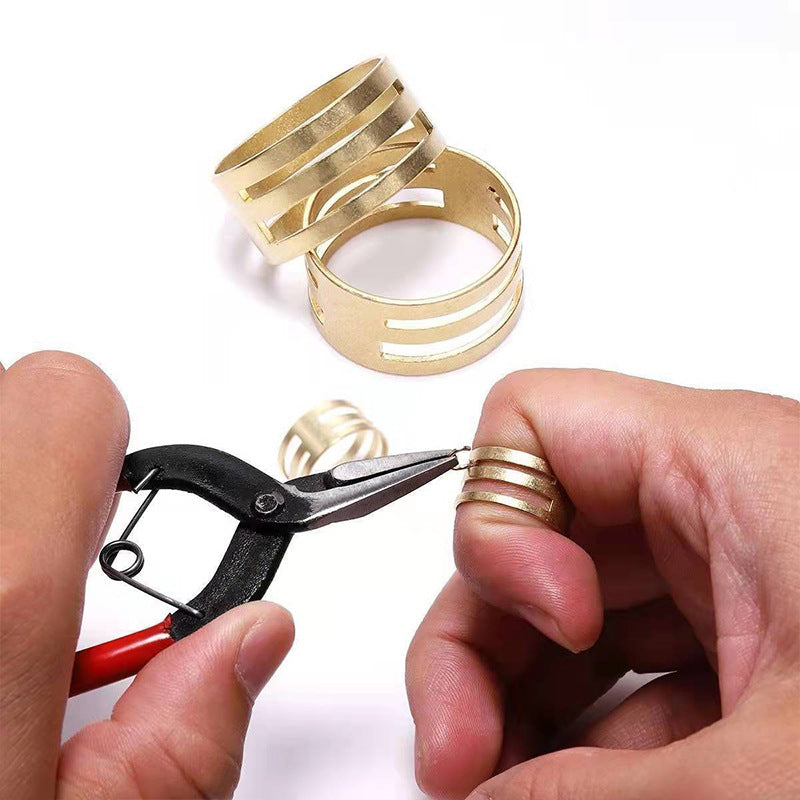 Unique Handmade Tool Broken Copper Parts Ring