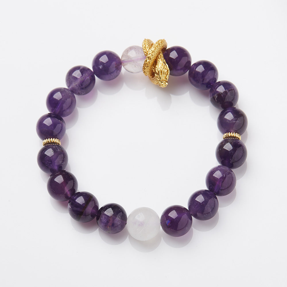 Fire Lucky Female Amethyst Ghost Design Bracelets