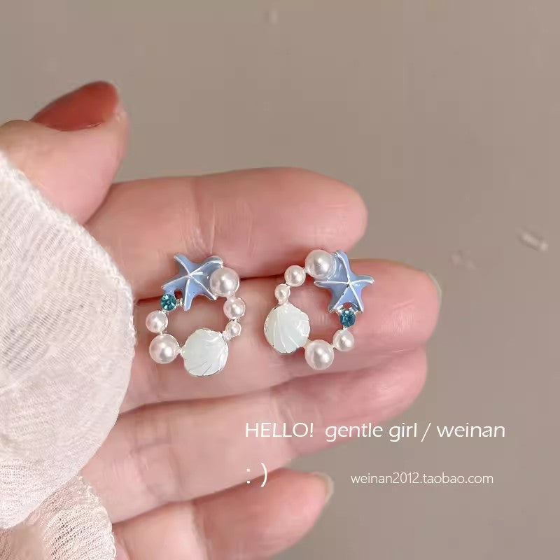 Women's Summer Fresh Flower Trendy Dopamine Color Earrings