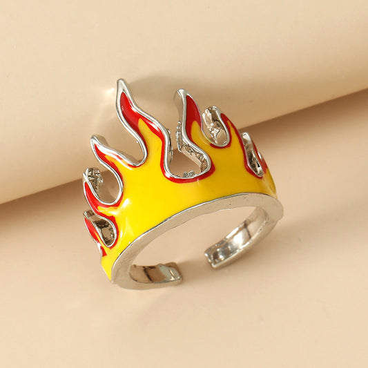 Flame Personality Hipster Hip Hop Style Rings