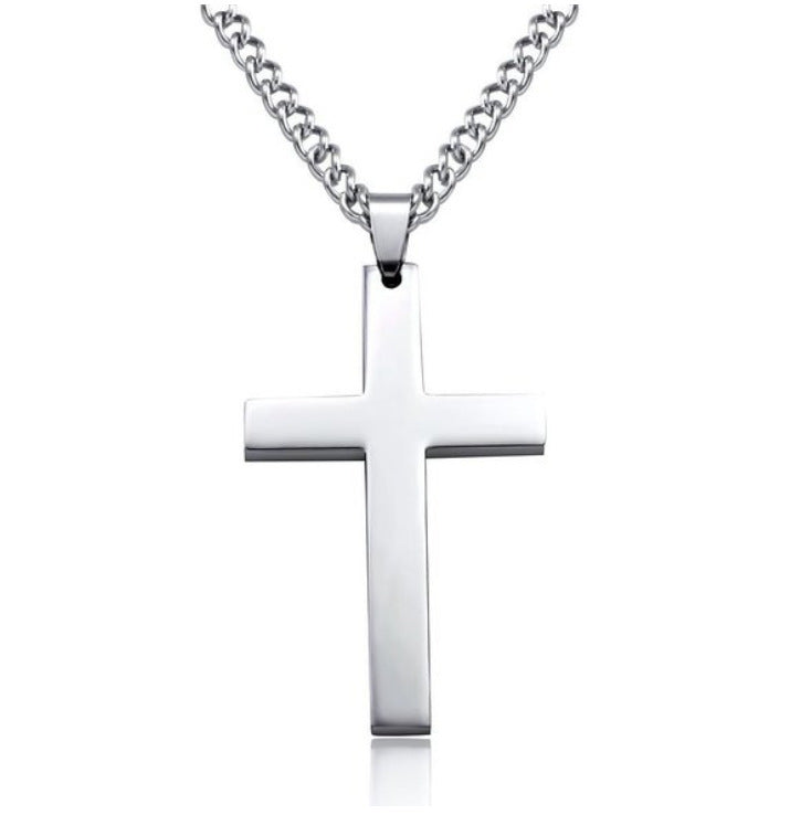 Women's & Men's Metal Simplicity Cross Chain Necklaces