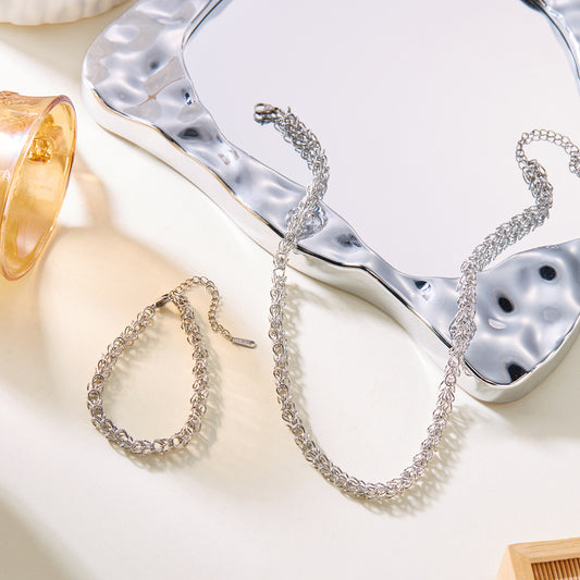 Women's Stainless Steel Crown Chain Graceful Jewelry Necklaces
