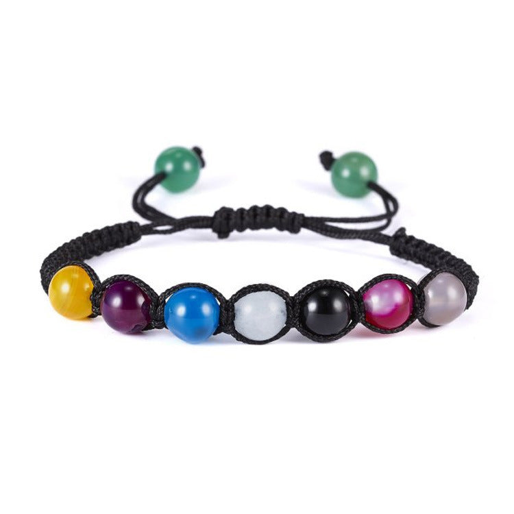 Women's & Men's Korean Fashion Creative Rainbow Woven Adjustable Bracelets