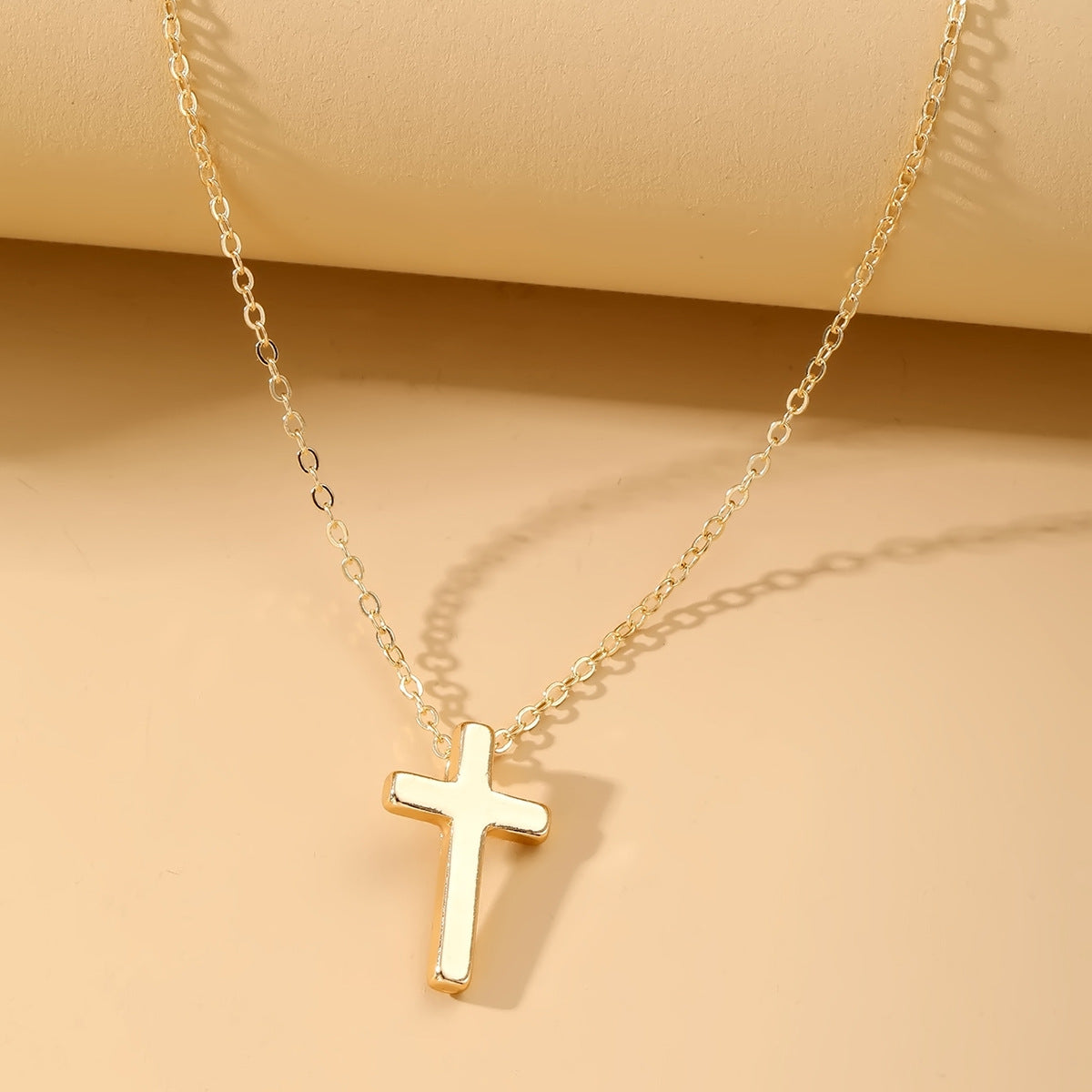 Artificial Short Pearl Creative Cross Retro Necklaces