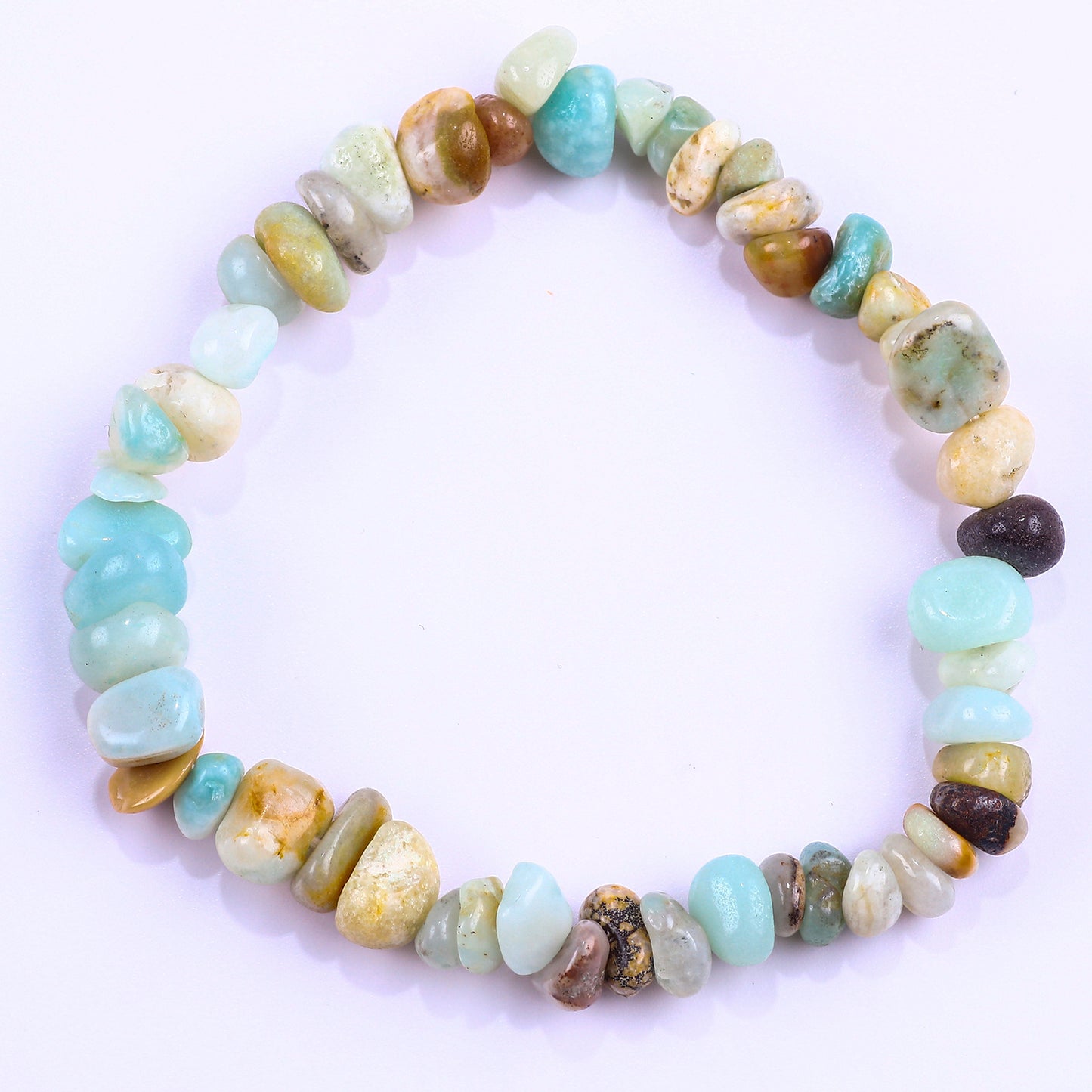 Women's Natural Stone Crystal Gravel Stretch Irregular Bracelets