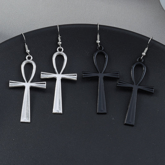 Hitches Cross Fashion Unique Punk Style Earrings