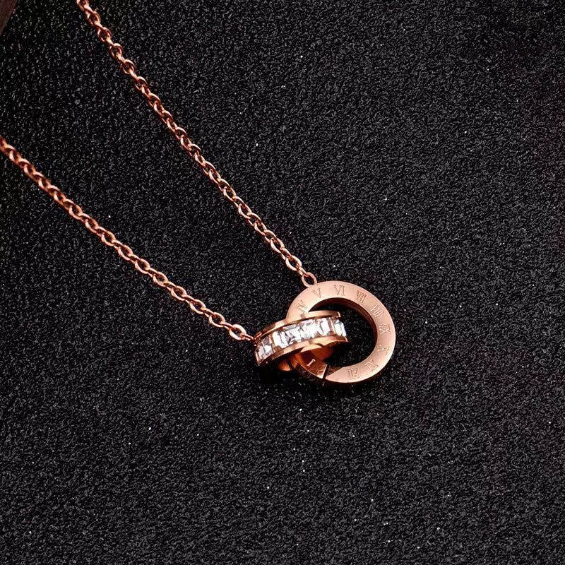 Female Summer Light Luxury Minority Clavicle Chain Design Digital Necklaces