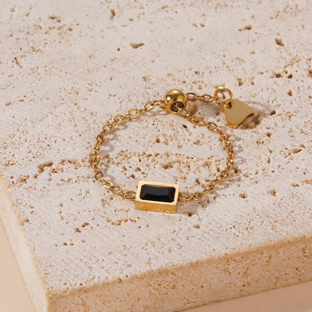 Chain Retro Advanced Light Luxury Index Rings