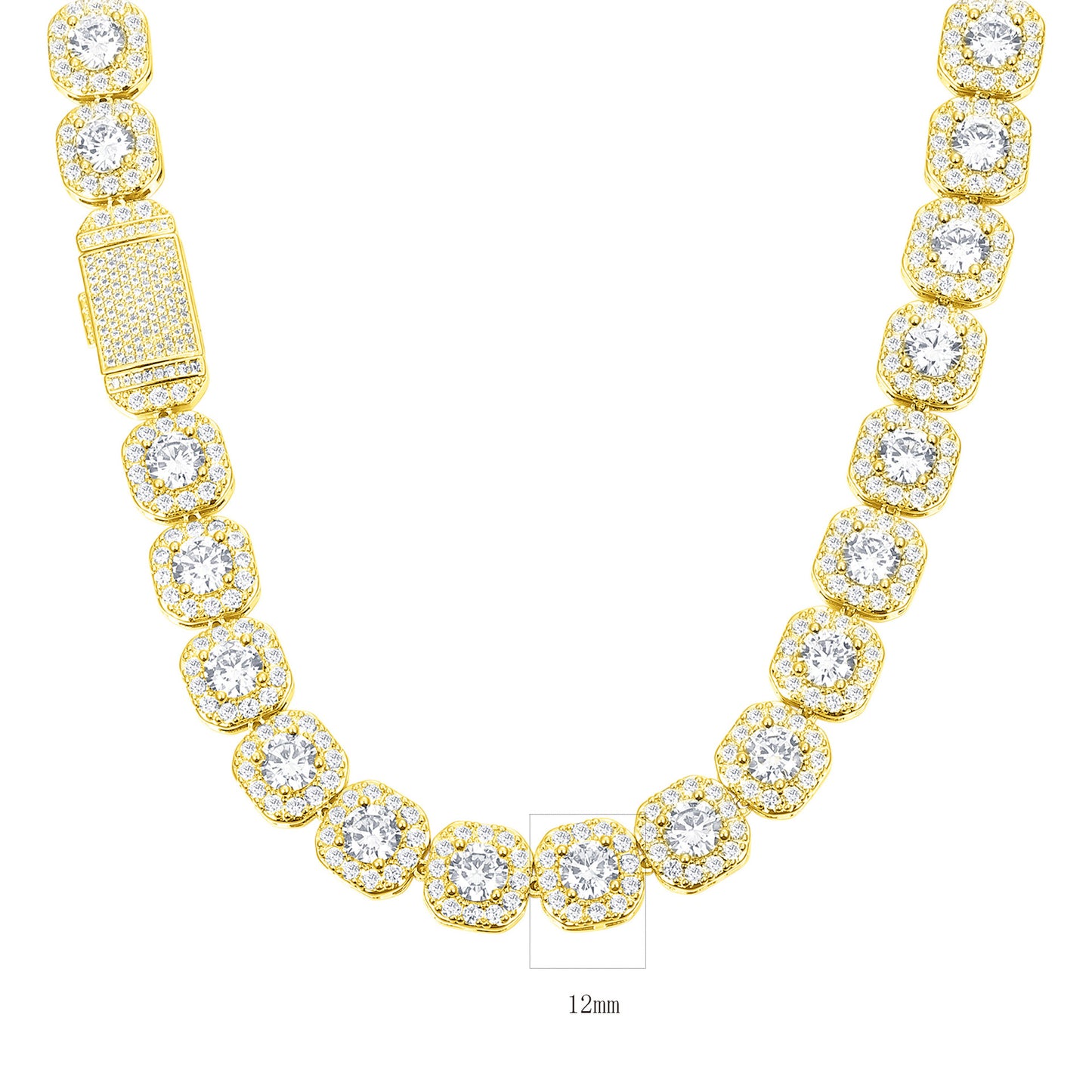 Sugar Copper Inlaid Zircon Design Hip Necklaces