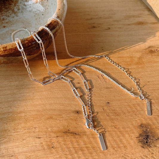 Style Sterling Sier Cauliflower Chain Sparkling Necklaces