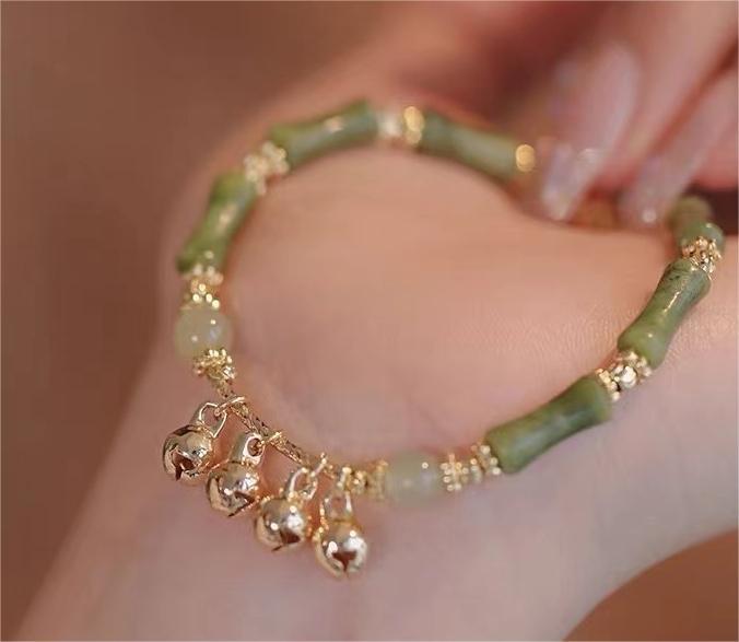 Chinese Style Bamboo Bell Niche Retro Bracelets