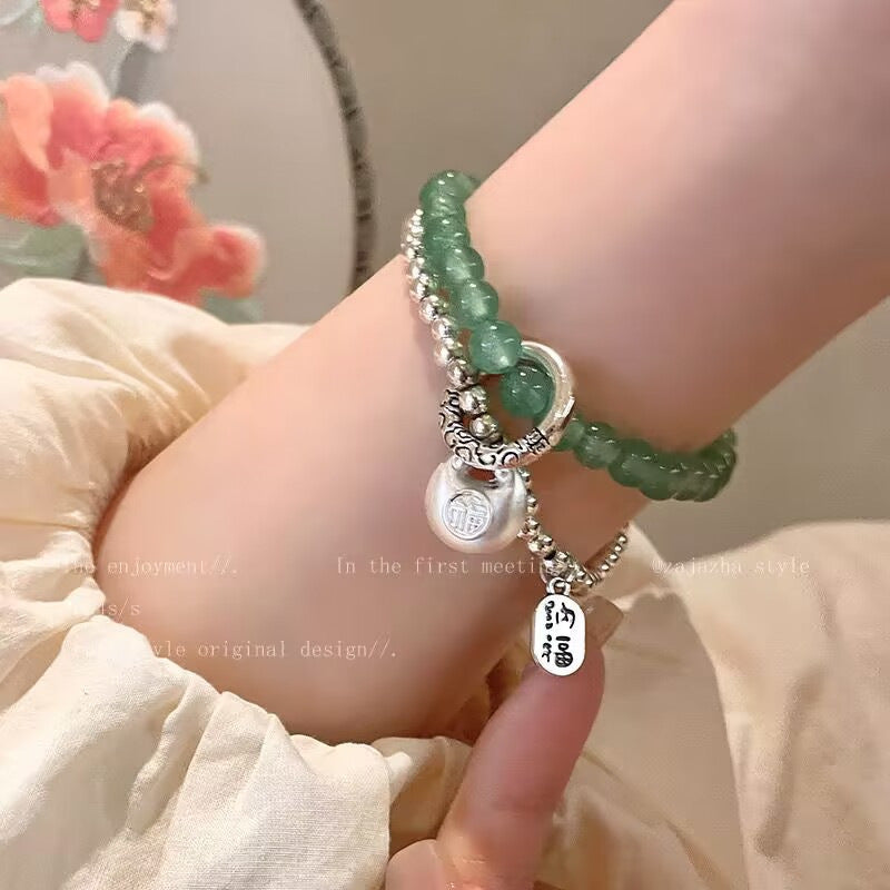 Women's Chinese Style For Design Fashion Colored Glaze Bracelets