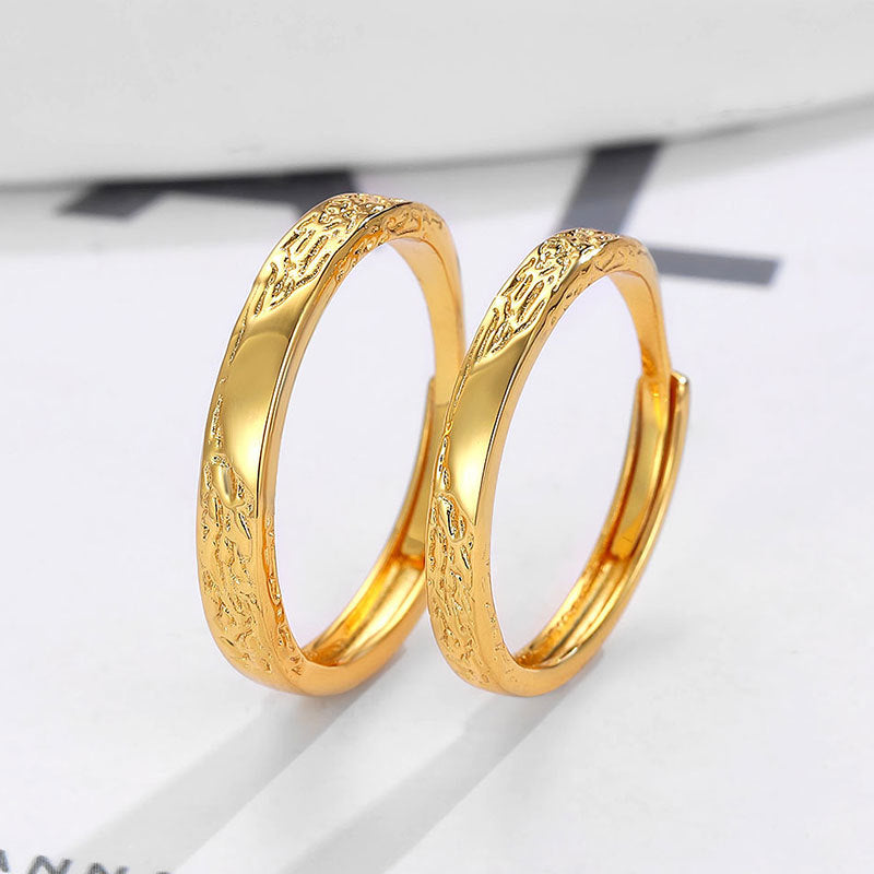Women's & Men's Erosion Glacier Couple Affordable Luxury Fashion Niche Ring