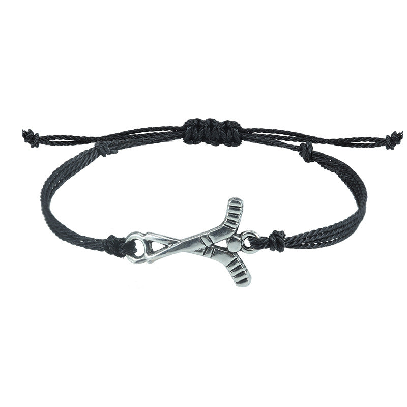 Waterproof Wax Line Woven Volleyball Baseball Bracelets